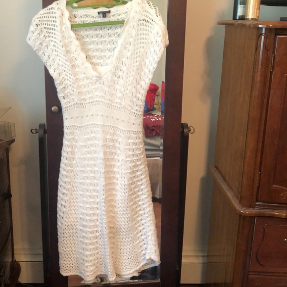 Express White Knitted Dress XS (new without tags) - Picture 1 of 1